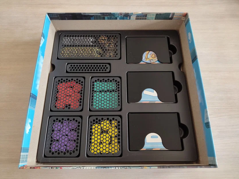 Bộ Khay / Hộp Tổ Chức Linh Kiện Cho Board Game Foundations of Metropolis - Image 1