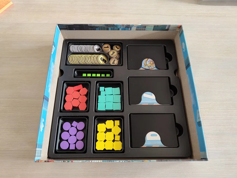 Bộ Khay / Hộp Tổ Chức Linh Kiện Cho Board Game Foundations of Metropolis - Image 2