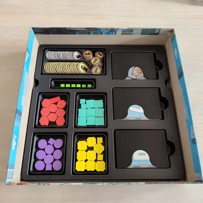 Bộ Khay / Hộp Tổ Chức Linh Kiện Cho Board Game Foundations of Metropolis