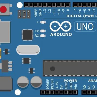 Mô hình 3D bảng mạch Arduino Uno phục vụ thiết kế dự án điện tử