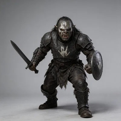 Mô hình chiến binh Uruk-hai (LotR) in 3D chi tiết