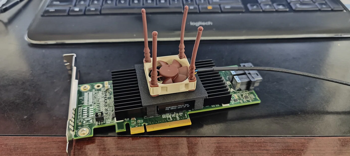 Giá đỡ quạt 40mm cho card Dell H730/H330 PERC RAID - Image 3