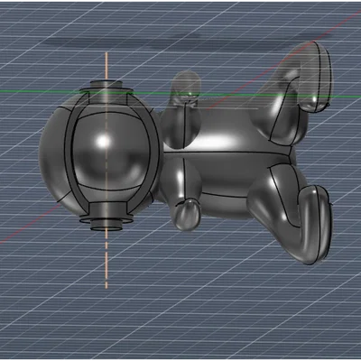 Móc khóa hình phi hành gia in 3D cực đáng yêu cho balo