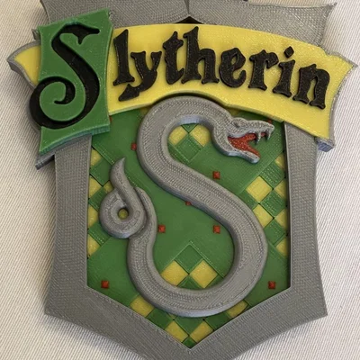 Mô hình khiên Slytherin Harry Potter in 5 màu cho máy in 3D MMU