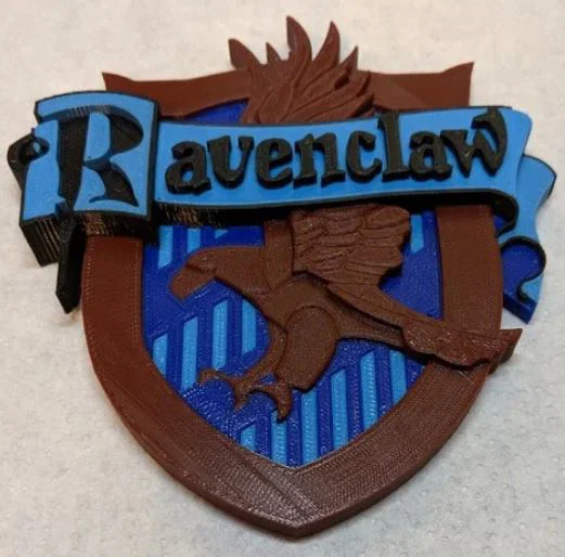 Mô hình huy hiệu Ravenclaw Harry Potter in 3D đa màu (MMU) - Image 1