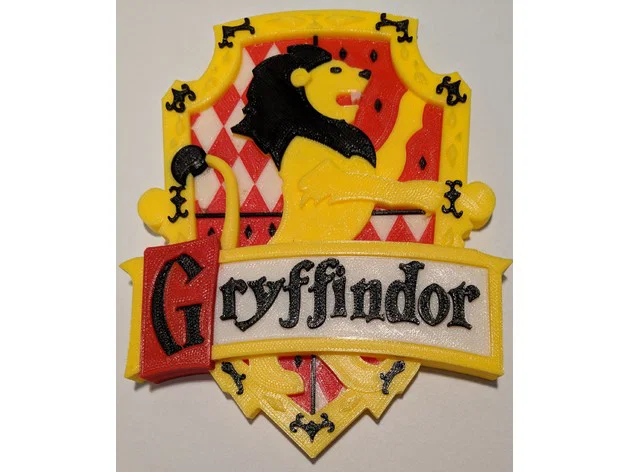 Mô hình khiên nhà Gryffindor Harry Potter in 3D đa sắc (MMU) - Image 1