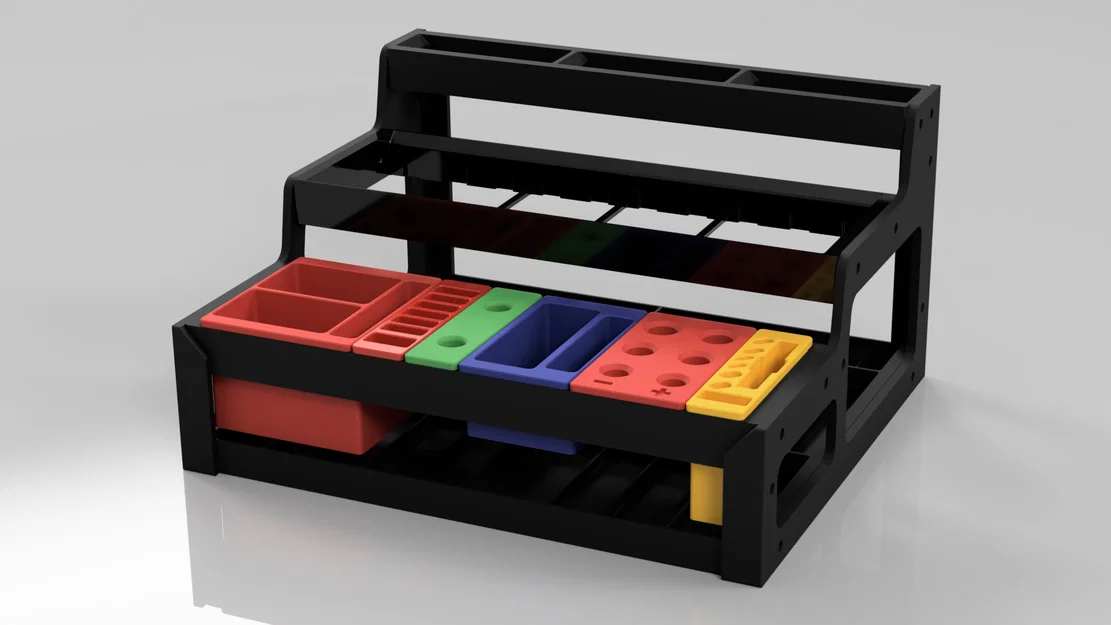 Hệ thống kệ lưu trữ dụng cụ để bàn dạng Module in 3D - Image 1