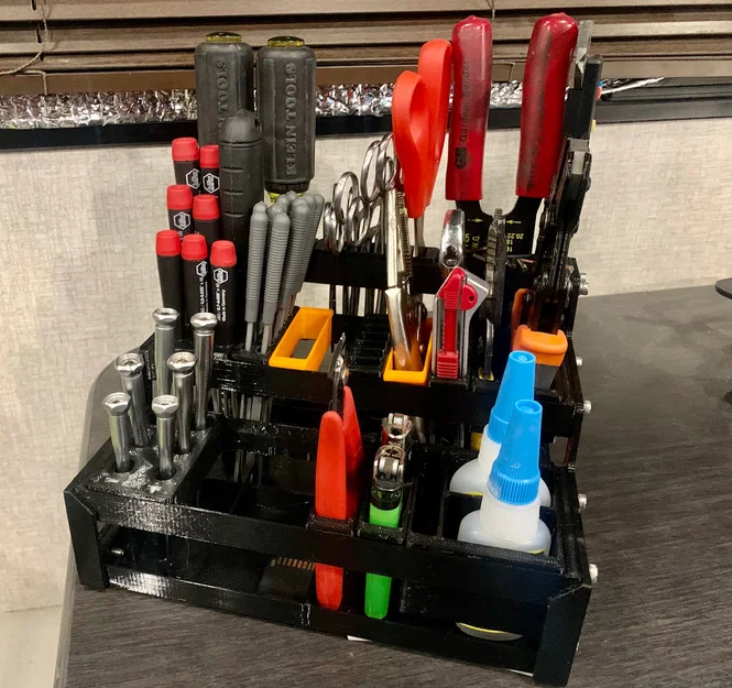 Hệ thống kệ lưu trữ dụng cụ để bàn dạng Module in 3D - Image 2