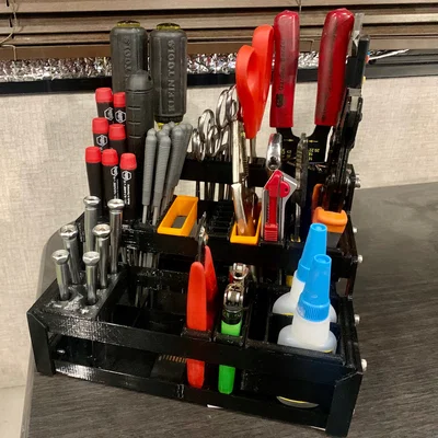 Hệ thống kệ lưu trữ dụng cụ để bàn dạng Module in 3D