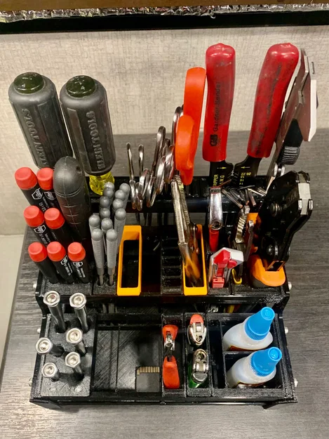 Hệ thống kệ lưu trữ dụng cụ để bàn dạng Module in 3D - Image 3