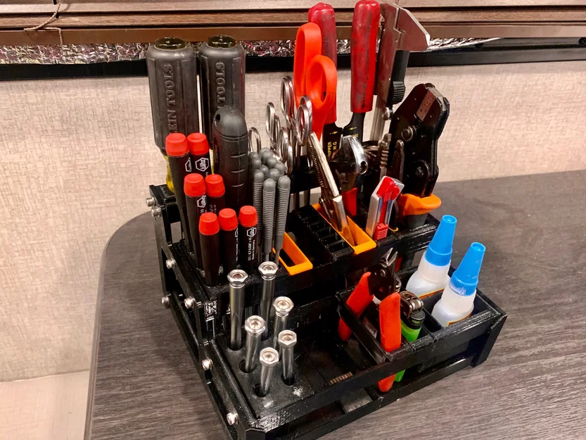 Hệ thống kệ lưu trữ dụng cụ để bàn dạng Module in 3D - Image 4