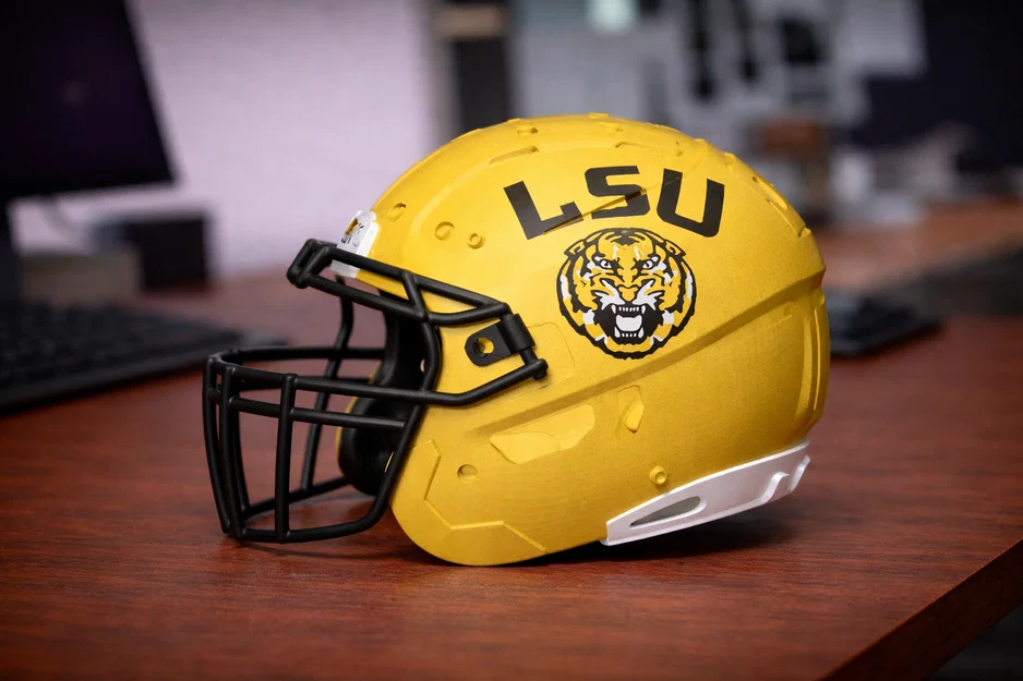 Mô hình mũ bảo hiểm bóng bầu dục LSU Tigers - Image 1