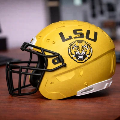 Mô hình mũ bảo hiểm bóng bầu dục LSU Tigers