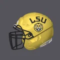 Mô hình mũ bảo hiểm bóng bầu dục LSU Tigers - Thumbnail 2