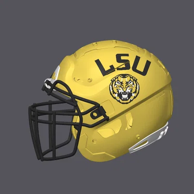 Mô hình mũ bảo hiểm bóng bầu dục LSU Tigers