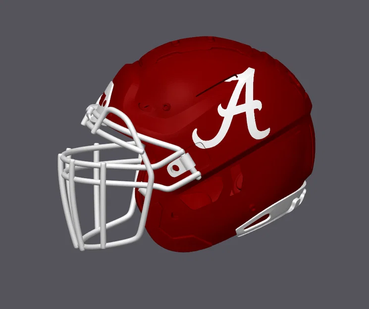Mô hình Mũ bảo hiểm bóng bầu dục Alabama Crimson Tide - Kiểu F7 - Image 2