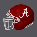Mô hình Mũ bảo hiểm bóng bầu dục Alabama Crimson Tide - Kiểu F7 - Thumbnail 2