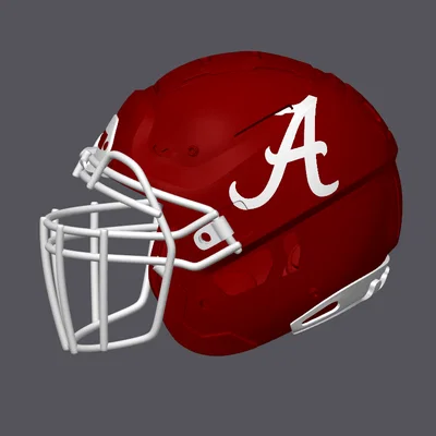 Mô hình Mũ bảo hiểm bóng bầu dục Alabama Crimson Tide - Kiểu F7