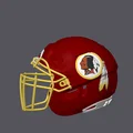 Mũ bảo hiểm bóng bầu dục Washington Redskins - Phong cách F7 - Thumbnail 2