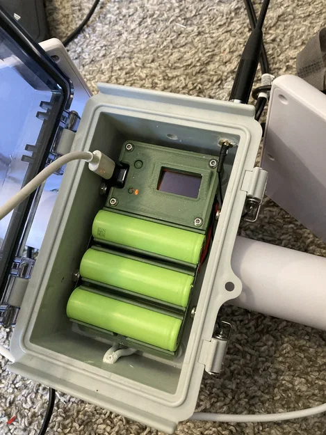 Khung đỡ Heltec V3 kèm 3 pin 18650 - Nút mạng Meshtastic năng lượng mặt trời - Image 4