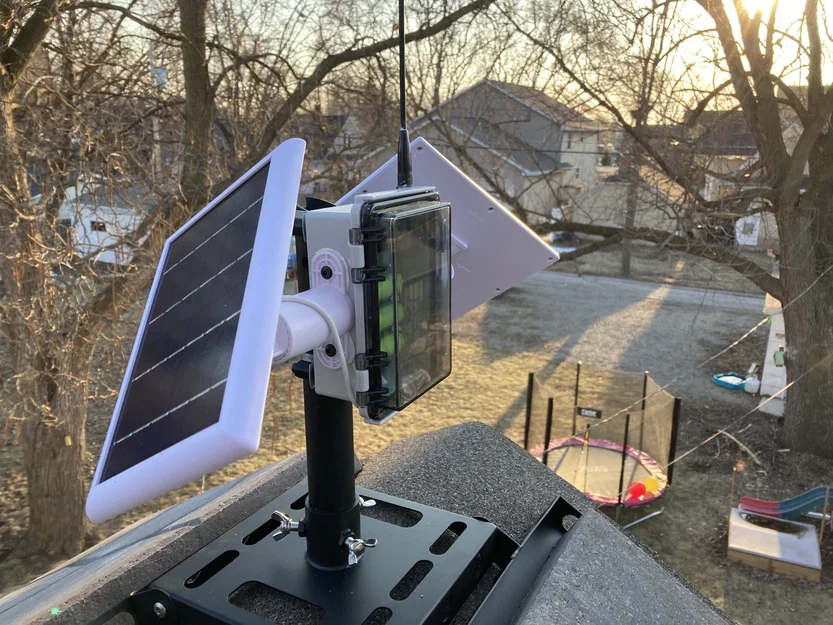 Khung đỡ Heltec V3 kèm 3 pin 18650 - Nút mạng Meshtastic năng lượng mặt trời - Image 5