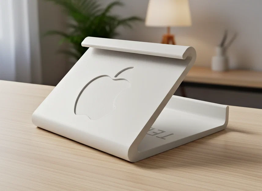 Đế giữ điện thoại để bàn phong cách Apple - Thiết kế in 3D tối giản - Image 1