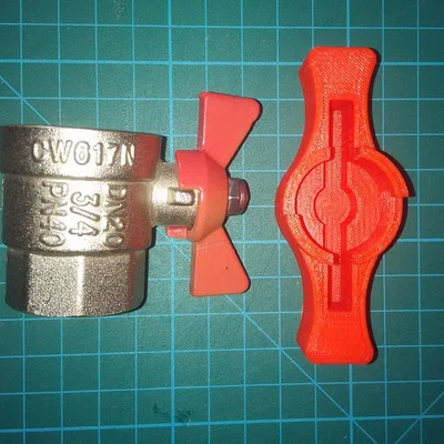 Tay cầm mở rộng cho van bi (Crank cover) - In 3D tiện ích