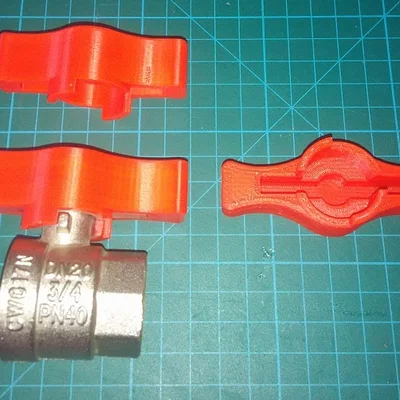 Tay cầm mở rộng cho van bi (Crank cover) - In 3D tiện ích