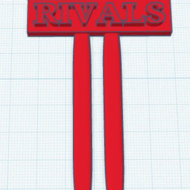 Kẹp đánh dấu trang sách (Bookmark) thiết kế RIVALS - In 3D độc đáo