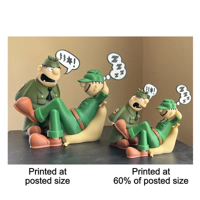 Mô hình 3D Sergeant Snorkel (Beetle Bailey)