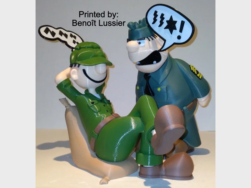 Mô hình 3D Sergeant Snorkel (Beetle Bailey) - Image 4