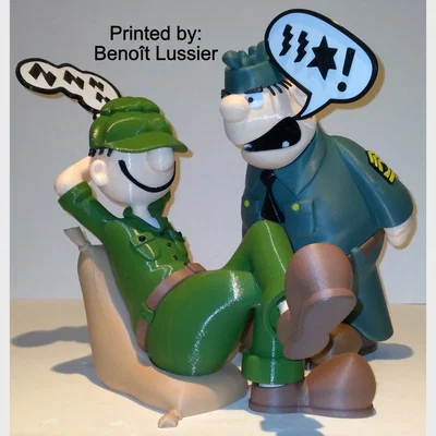 Mô hình 3D Sergeant Snorkel (Beetle Bailey)