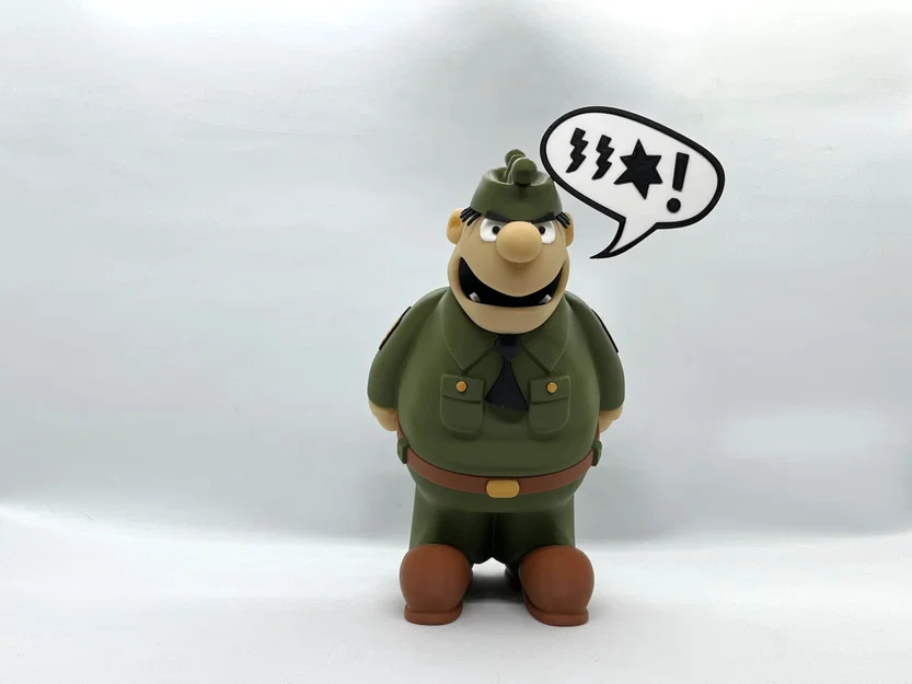 Mô hình 3D Sergeant Snorkel (Beetle Bailey) - Image 6