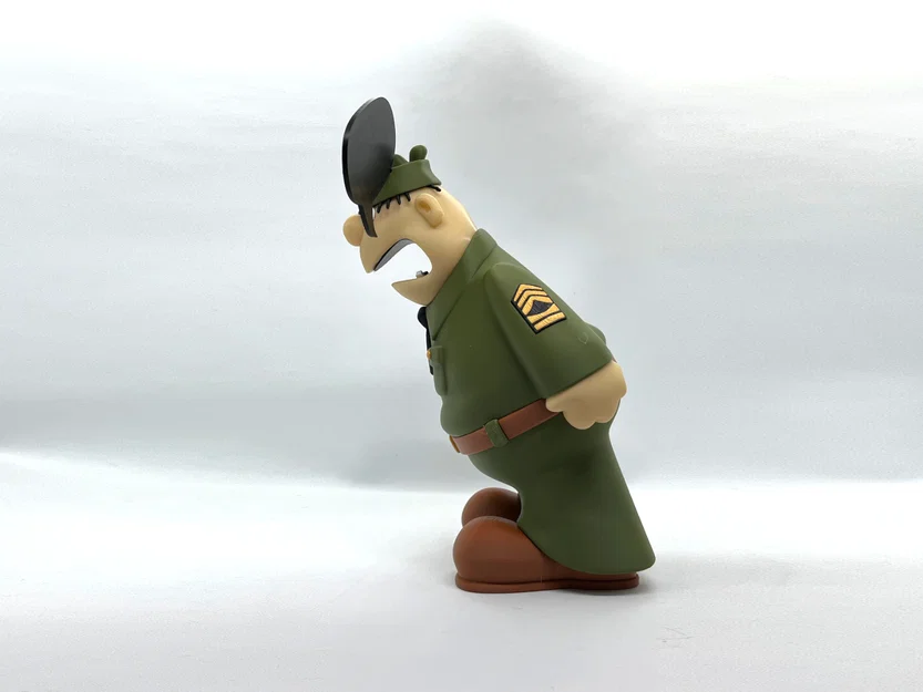 Mô hình 3D Sergeant Snorkel (Beetle Bailey) - Image 8