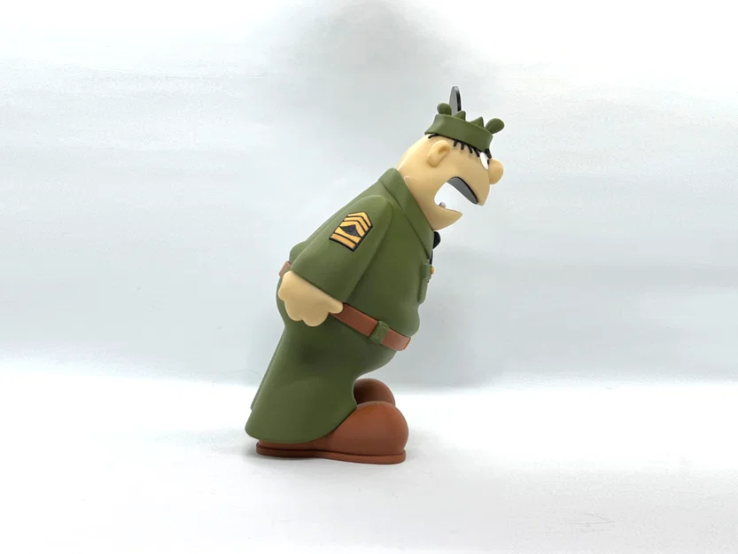 Mô hình 3D Sergeant Snorkel (Beetle Bailey) - Image 9