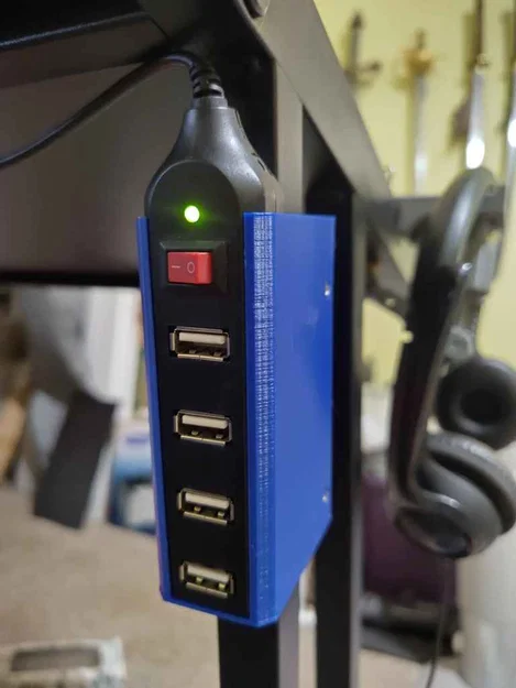 Ngàm gắn USB Hub cho chân bàn 20mm - Image 1