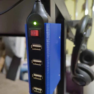Ngàm gắn USB Hub cho chân bàn 20mm