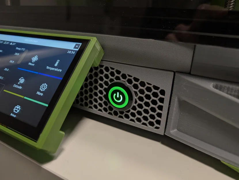 Miếng ốp trước 22mm cho Ender 3 NG Flat Mesh Skirt gắn nút bấm - Image 1