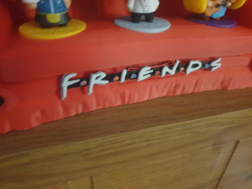 Logo Friends (vừa vặn với ghế sofa cho mô hình bobble head McDonald's) - Image 1