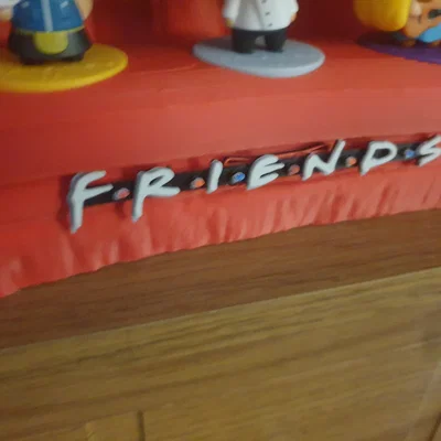 Logo Friends (vừa vặn với ghế sofa cho mô hình bobble head McDonald's)
