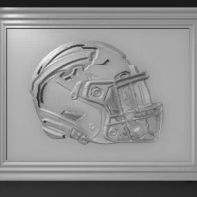 Mô hình phù điêu mũ bảo hiểm Buffalo Bills in 3D trang trí độc đáo