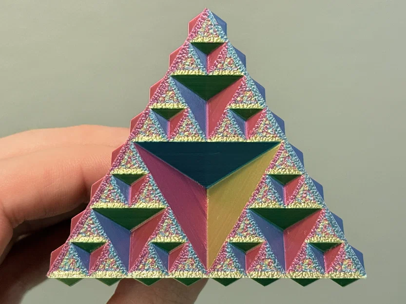 Sierpiński Tetrahedron Lắp Ghép Từ Khối Lập Phương | Cấp Độ 3 - Image 2