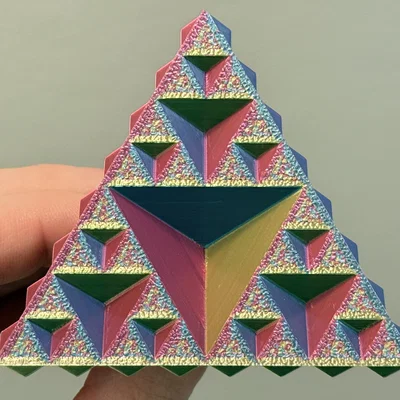 Sierpiński Tetrahedron Lắp Ghép Từ Khối Lập Phương | Cấp Độ 3