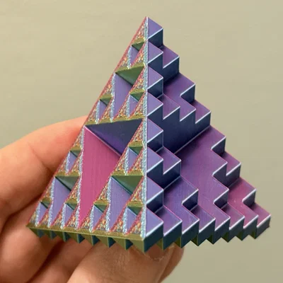 Sierpiński Tetrahedron Lắp Ghép Từ Khối Lập Phương | Cấp Độ 3