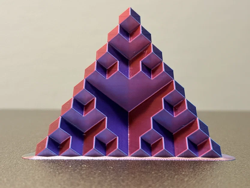 Sierpiński Tetrahedron Lắp Ghép Từ Khối Lập Phương | Cấp Độ 3 - Image 6