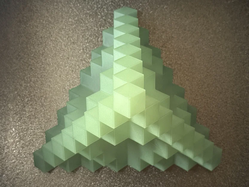 Sierpiński Tetrahedron Lắp Ghép Từ Khối Lập Phương | Cấp Độ 3 - Image 11