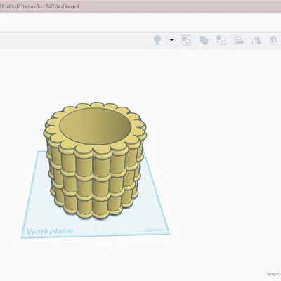 Chậu cây họa tiết tre trúc in 3D (Bamboo Flowerpot) - Trang trí nhà đẹp