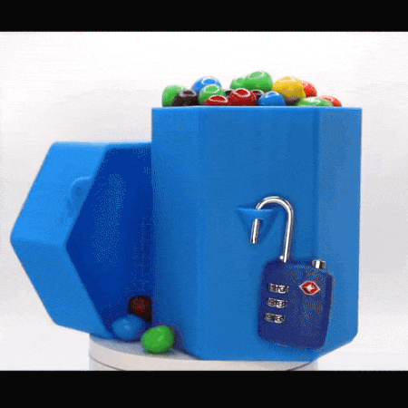 HexaLock – Hộp Đựng Có Khóa Hình Lục Giác Đơn Giản - Thumbnail 2