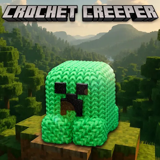 Crochet Creeper - Dễ in, không keo/support, cực vui nhộn! - Image 1