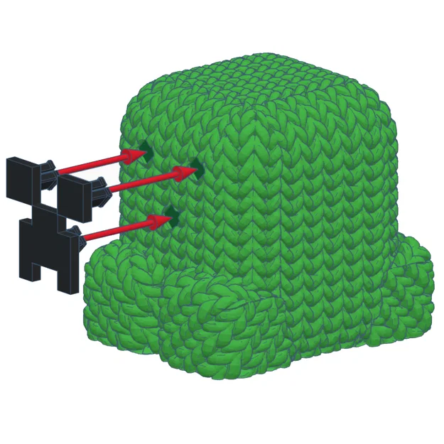 Crochet Creeper - Dễ in, không keo/support, cực vui nhộn! - Image 3